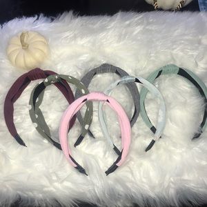 Pack of 6 Top Knot Headbands